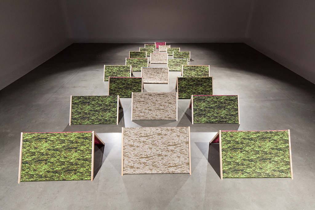 Photo documentation of art installation