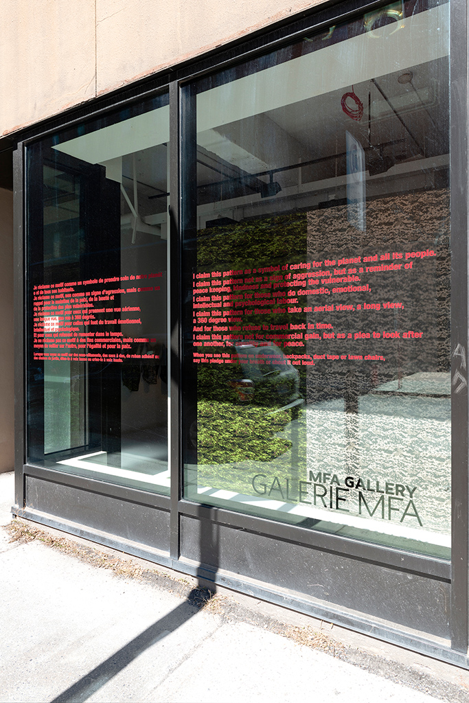 photo documentation of art installation